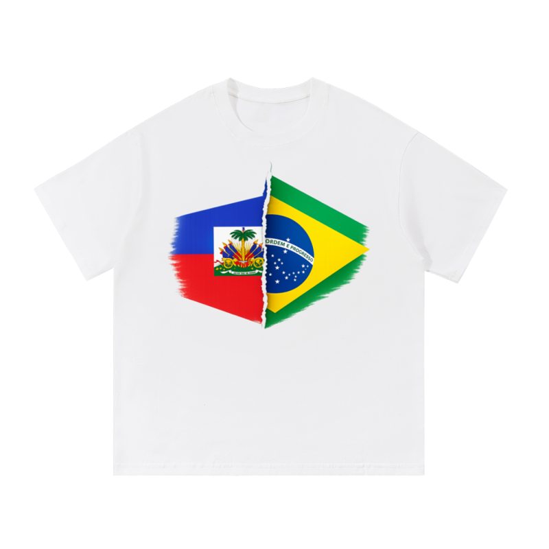 Haiti × Brazil Flags Tee