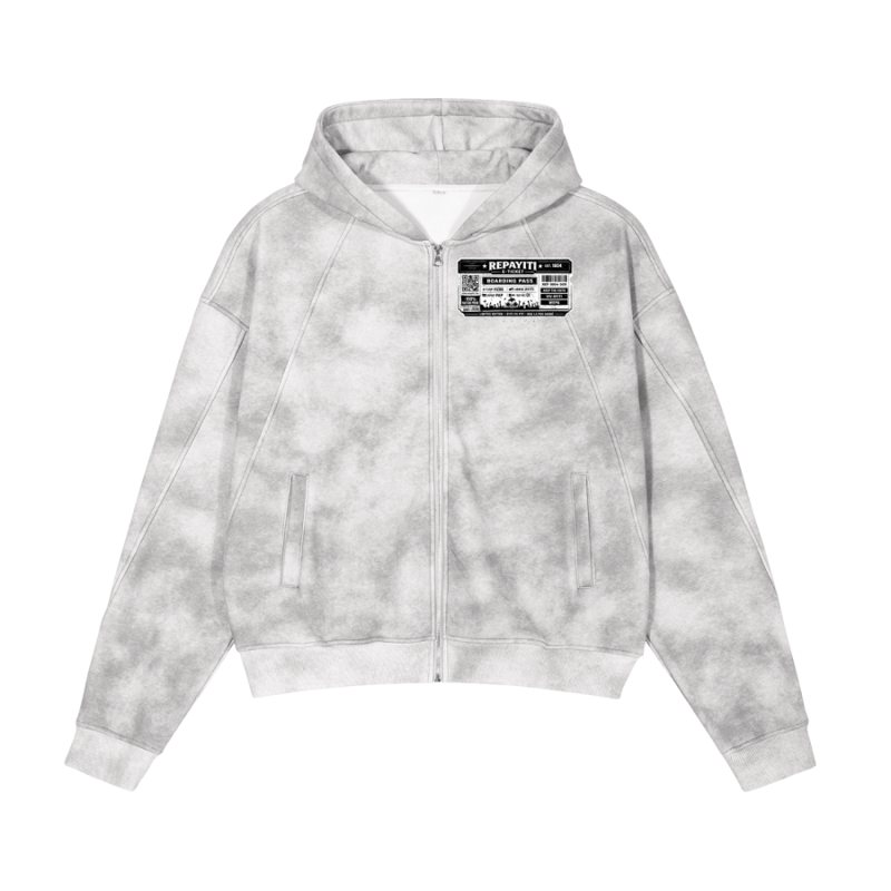Rep Ayiti Washed Zip Hoodie